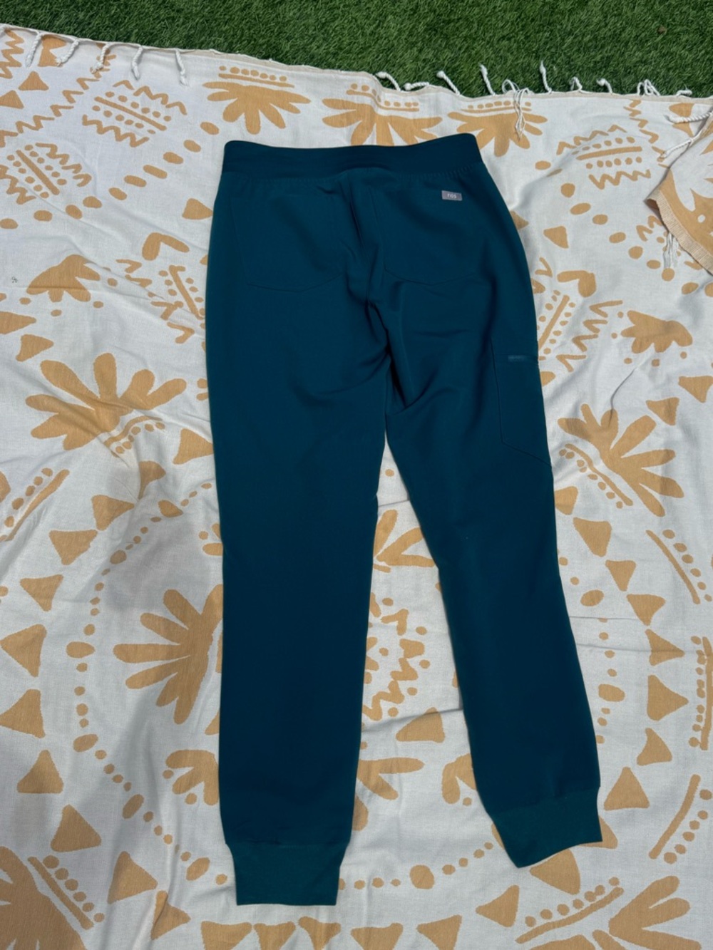 Figs Zamora Teal Jogger Scrubs Pants
